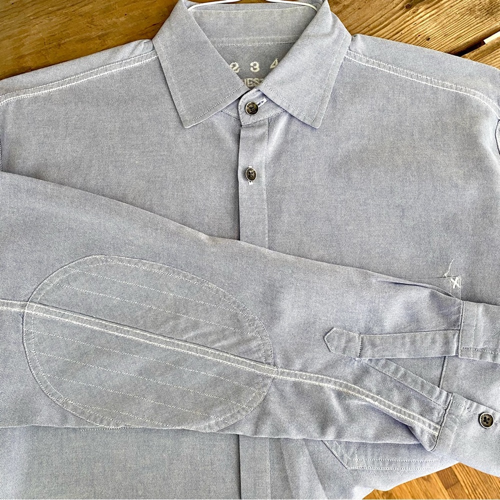 Earnest Sewn light blue, men’s button down. Size medium like new.